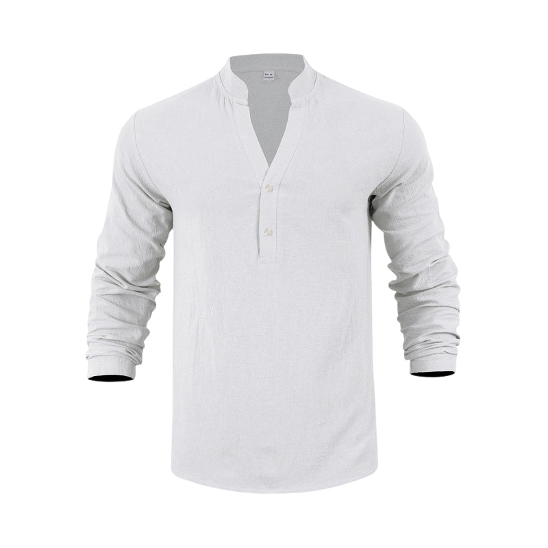 📢📢50 % de réduction !! ⏰T-shirt Henley décontracté pour homme, style automnal