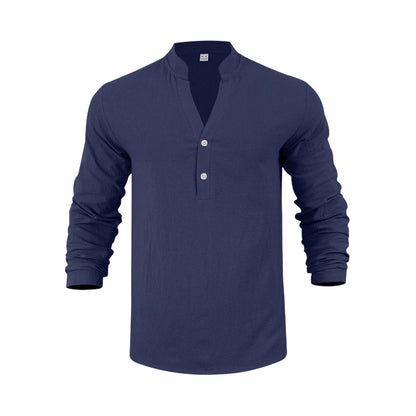 📢📢50 % de réduction !! ⏰T-shirt Henley décontracté pour homme, style automnal