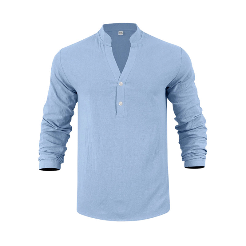 📢📢50 % de réduction !! ⏰T-shirt Henley décontracté pour homme, style automnal