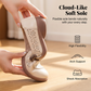 Mocassins femme en cuir respirant avec découpes
