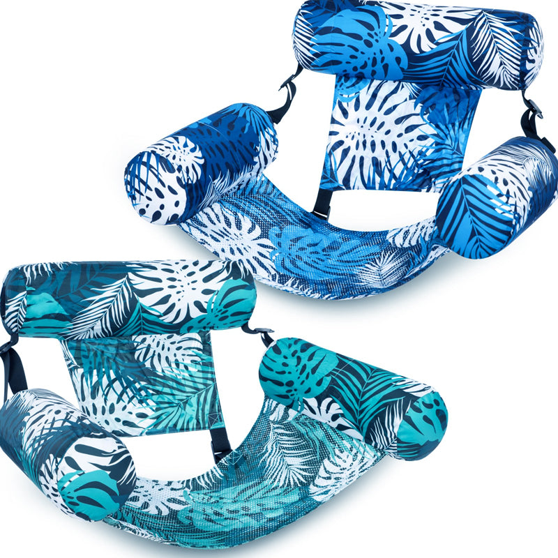 💎🌿💦 PROMO -50% ! Chaise Flottante Tropicale – Design Feuilles, Pompe Incluse & Ultra-Légère 260g (4 Options)