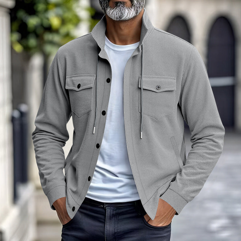 💥✨Offre spéciale à durée limitée : 50 % de réduction 🔥 Veste en velours côtelé pour homme d'inspiration vintage