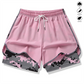 🩳 -50% SUR LE SHORT DE SPORT 2-EN-1 ! 🔥🎗️ Matière respirante, doublure camouflage & poches pour femme 🏃‍♀️✨