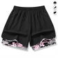 🩳 -50% SUR LE SHORT DE SPORT 2-EN-1 ! 🔥🎗️ Matière respirante, doublure camouflage & poches pour femme 🏃‍♀️✨