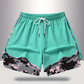 🩳 -50% SUR LE SHORT DE SPORT 2-EN-1 ! 🔥🎗️ Matière respirante, doublure camouflage & poches pour femme 🏃‍♀️✨