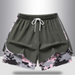 🩳 -50% SUR LE SHORT DE SPORT 2-EN-1 ! 🔥🎗️ Matière respirante, doublure camouflage & poches pour femme 🏃‍♀️✨