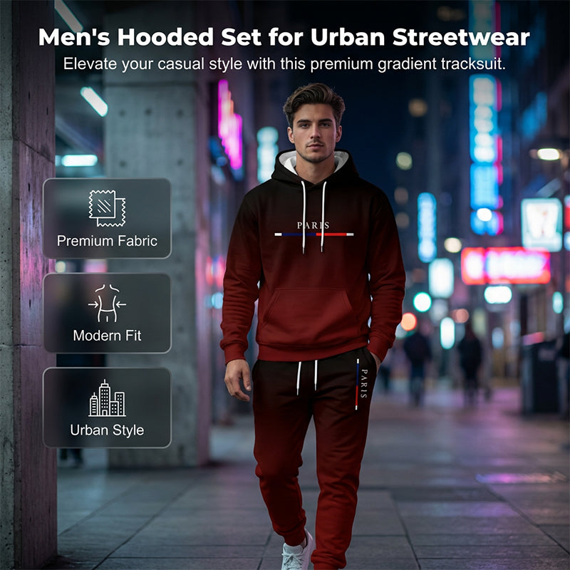 ⏳Spécial à durée limitée — 54 % de réduction + livraison gratuite⏰Ensemble de Survêtement Dégradé pour Homme👕👖