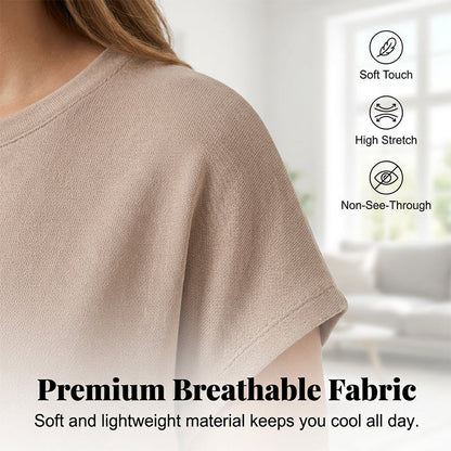 Robe t-shirt décontractée à manches courtes pour femme