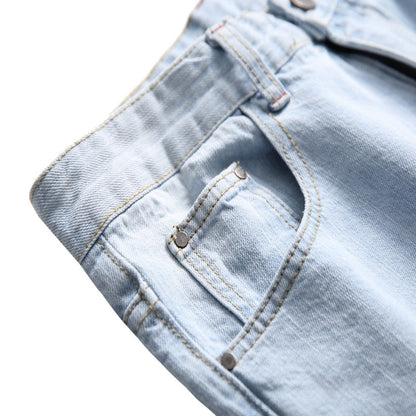 Jean slim droit déchiré pour homme