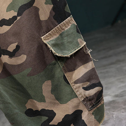 ⏰🔥50 % de réduction pour une durée limitée + livraison gratuite🔥⏰Short cargo camouflage à clous pour homme