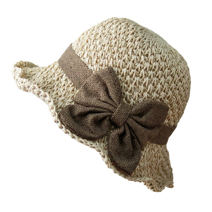👒⏰ 50% DE RÉDUCTION ! Chapeau de Soleil en Paille Tressée avec Grand Nœud – Large Bord, Ajustable & Pliable pour Voyages 🌞