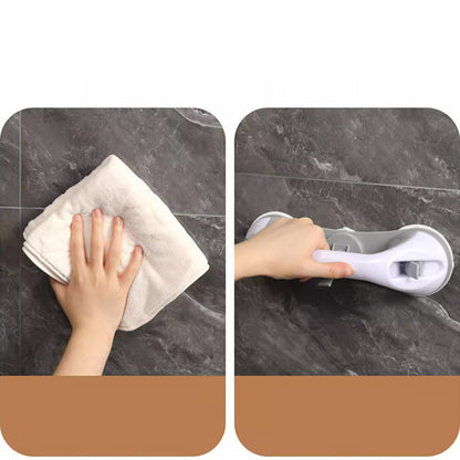 🔥50 % DE RÉDUCTION ! Barre d'appui à ventouse sans perçage🚿 Pas besoin de percer ! Un soutien de sécurité immédiat !