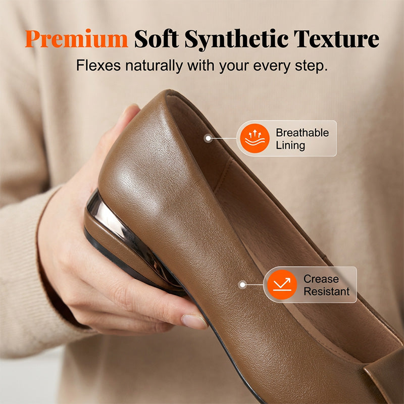 Mocassins Souples et Légers en Similicuir pour Femme