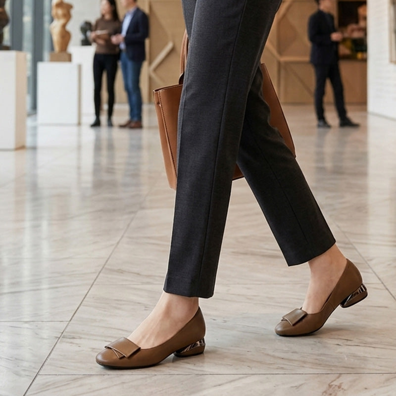 Mocassins Souples et Légers en Similicuir pour Femme