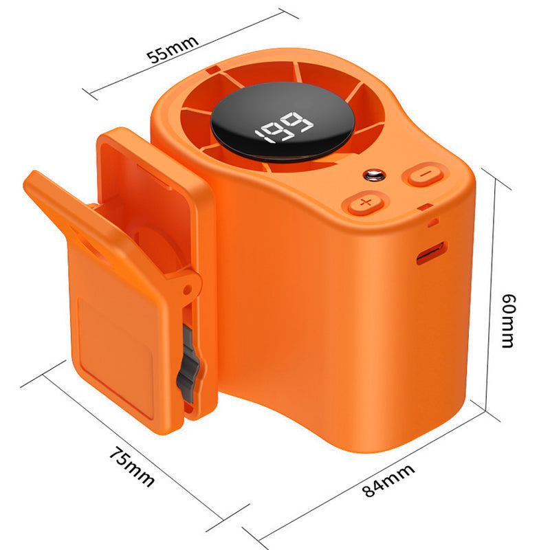 🌀🌬️ PROMO FLASH 56% ! Ventilateur Personnel USB Mains Libres – Fixation Grille Aération Voiture ou Bureau, Écran LED, Silencieux (<36dB), Batterie 2000/4000mAh, 3 Couleurs 🚗