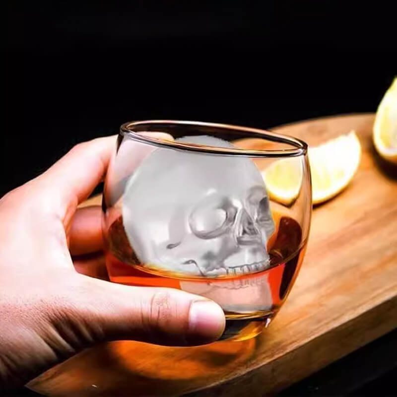 ⏳Spécial à durée limitée⏰Moule à glaçons en silicone « crâne » à faire soi-même🧊