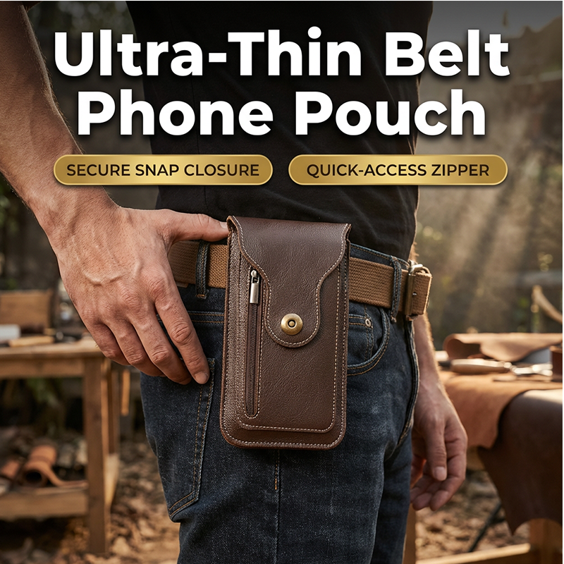 Sac banane vertical pour homme — Pochette pour téléphone