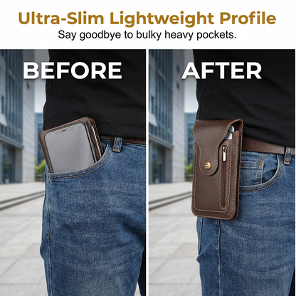 Sac banane vertical pour homme — Pochette pour téléphone