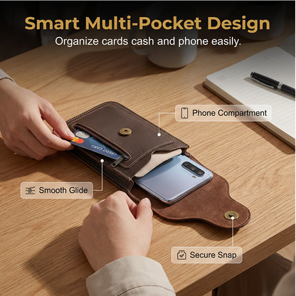 Sac banane vertical pour homme — Pochette pour téléphone