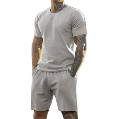 Ensemble 2 pièces pour homme : t-shirt et short de sport