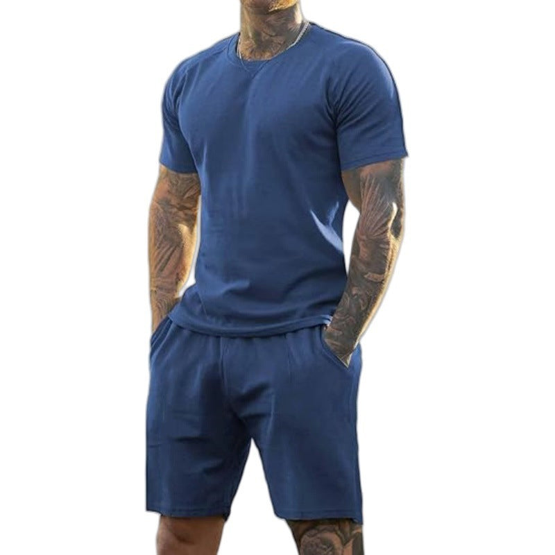 Ensemble 2 pièces pour homme : t-shirt et short de sport