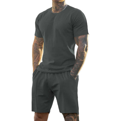 Ensemble 2 pièces pour homme : t-shirt et short de sport