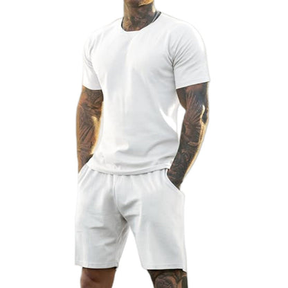 Ensemble 2 pièces pour homme : t-shirt et short de sport
