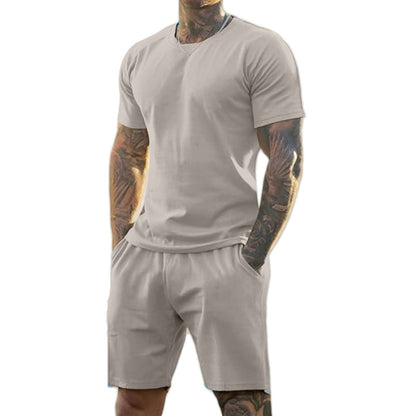 Ensemble 2 pièces pour homme : t-shirt et short de sport