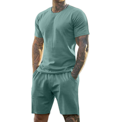 Ensemble 2 pièces pour homme : t-shirt et short de sport