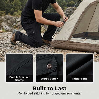 👖 50% DE RÉDUCTION! 🔥 Pantalon Cargo Tactique en Coton pour Homme – Multi-Poches, Tissu Durable & Parfait Pour Le Plein Air & Le Quotidien 🏕️ Livraison Gratuite