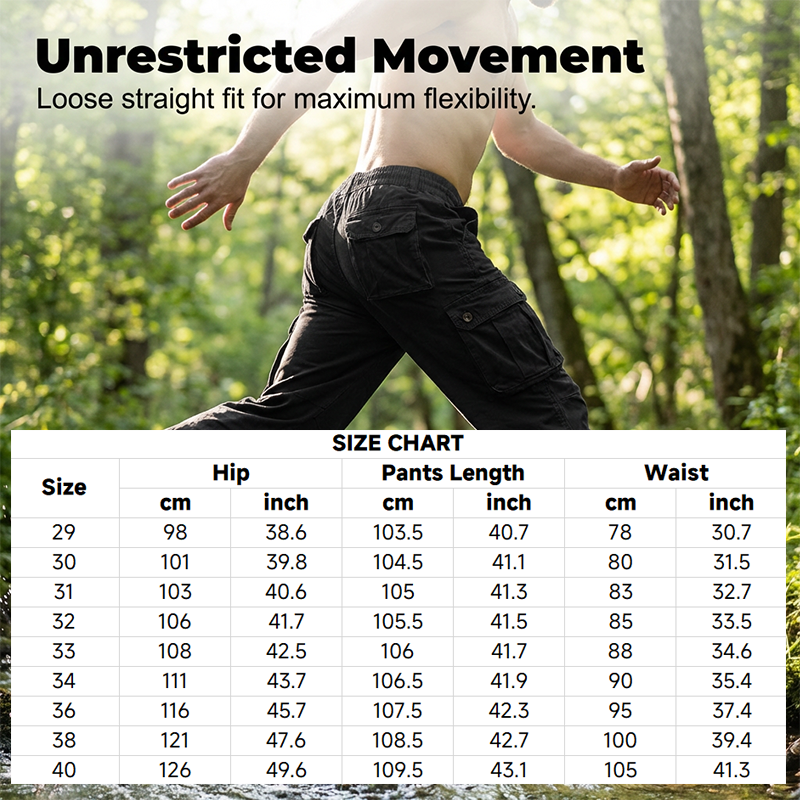 👖 50% DE RÉDUCTION! 🔥 Pantalon Cargo Tactique en Coton pour Homme – Multi-Poches, Tissu Durable & Parfait Pour Le Plein Air & Le Quotidien 🏕️ Livraison Gratuite