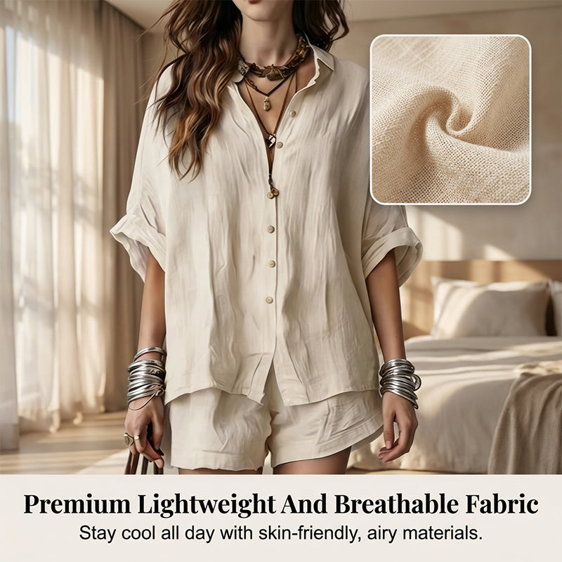Ensemble décontracté deux pièces pour femme 🌞 Un style estival sans chichis – Restez au frais tout en restant chic 😎