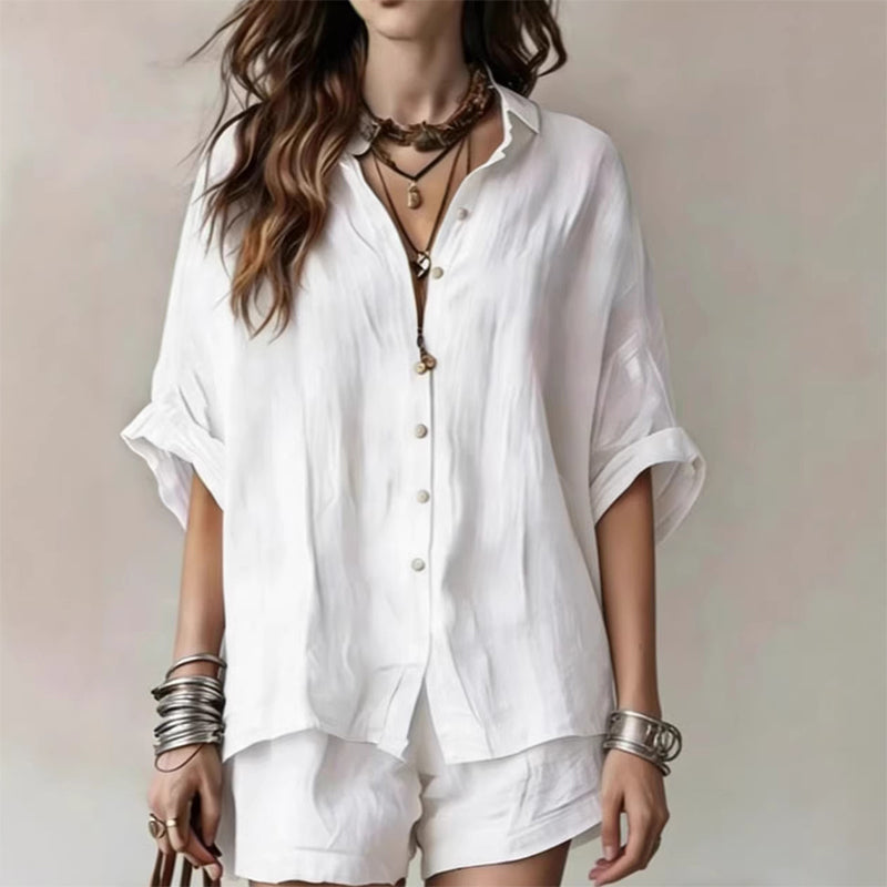 Ensemble décontracté deux pièces pour femme 🌞 Un style estival sans chichis – Restez au frais tout en restant chic 😎