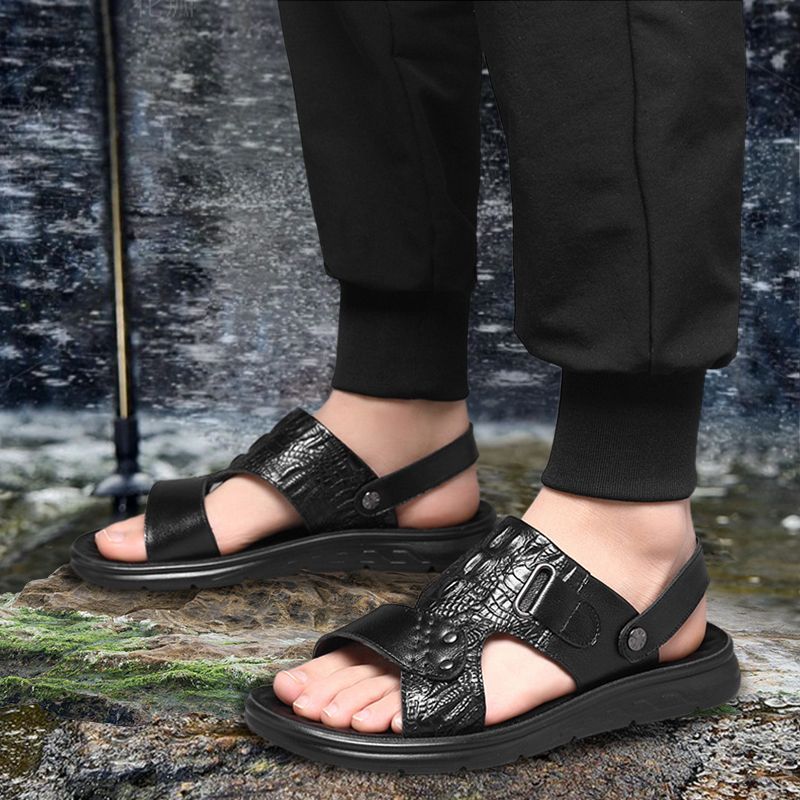 Sandales ajourées respirantes pour hommes - Design 2-en-1