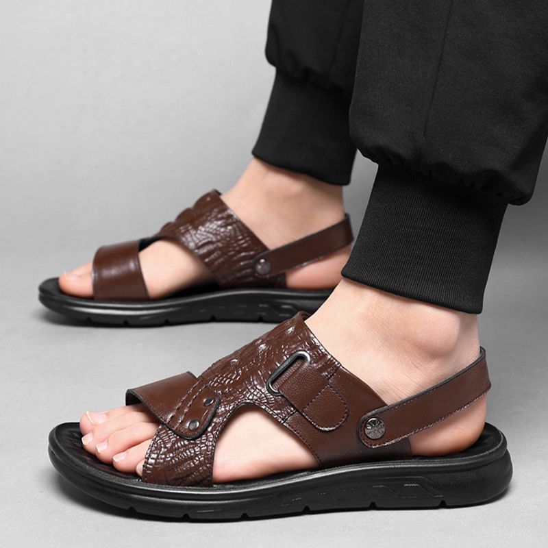 Sandales ajourées respirantes pour hommes - Design 2-en-1