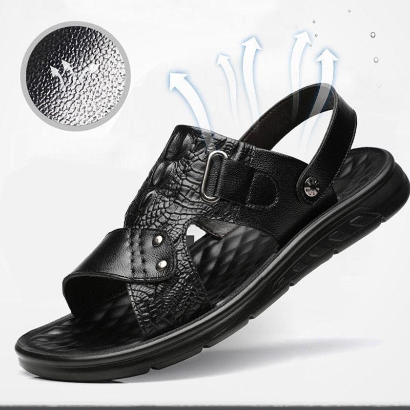 Sandales ajourées respirantes pour hommes - Design 2-en-1