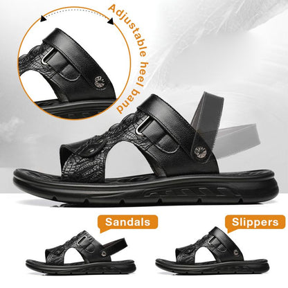 Sandales ajourées respirantes pour hommes - Design 2-en-1