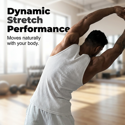 👕 PROMO LIMITÉE 50% DE RÉDUCTION ! 🏃 Débardeur Homme Slim en Maille Côtelée – Respirant, Coupe Athlétique & Épaules Larges ✨