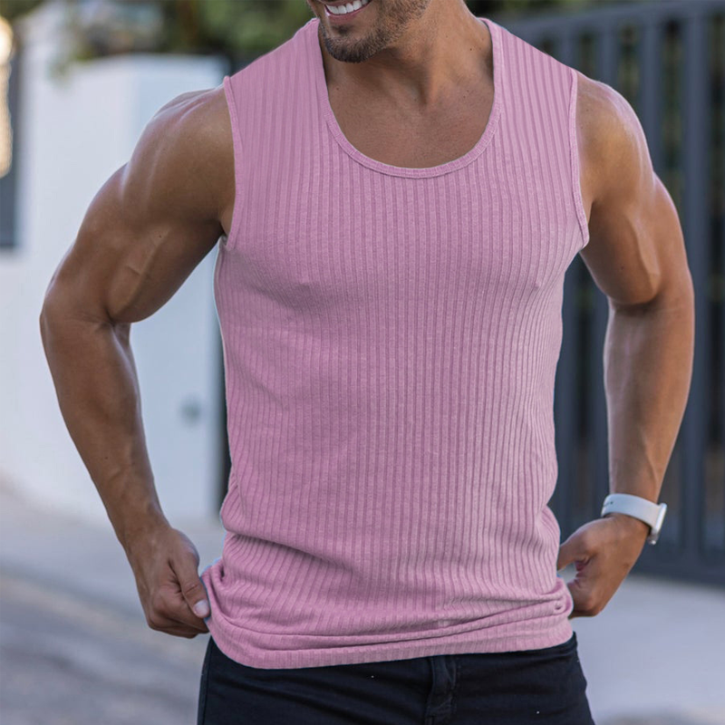 👕 PROMO LIMITÉE 50% DE RÉDUCTION ! 🏃 Débardeur Homme Slim en Maille Côtelée – Respirant, Coupe Athlétique & Épaules Larges ✨