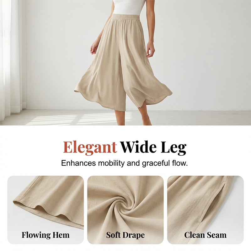 【S-3XL】🍂Pantalon court pour femme, léger et à taille élastiquée