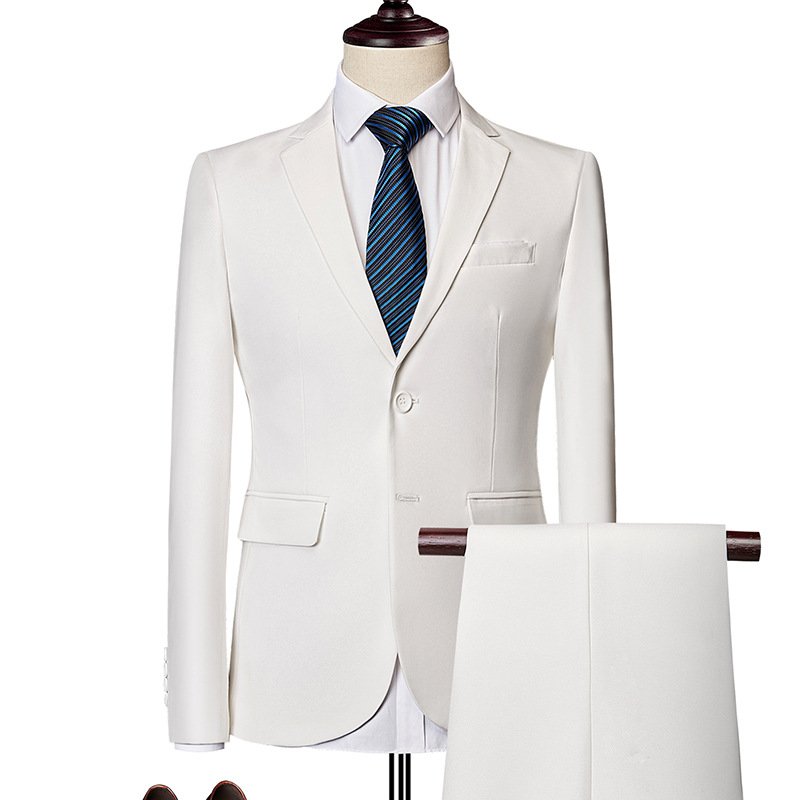 ✨👔50% DE RÉDUCTION + LIVRAISON GRATUITE🔥Ensemble Costume 2 Pièces Coupe Moderne pour Homme