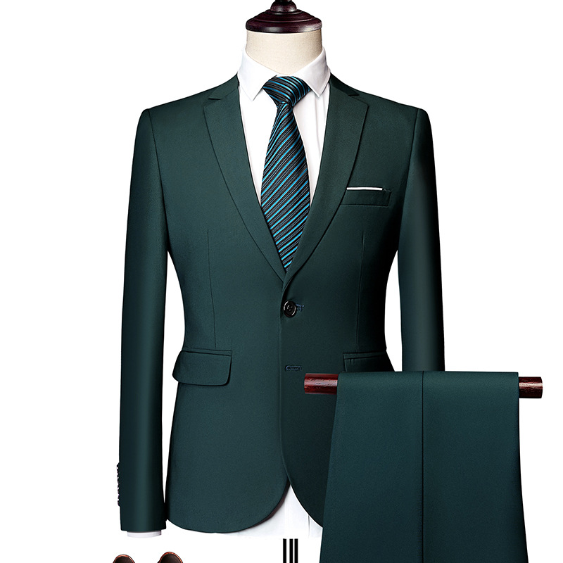✨👔50% DE RÉDUCTION + LIVRAISON GRATUITE🔥Ensemble Costume 2 Pièces Coupe Moderne pour Homme