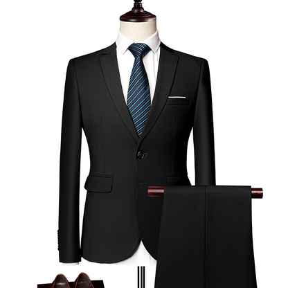 ✨👔50% DE RÉDUCTION + LIVRAISON GRATUITE🔥Ensemble Costume 2 Pièces Coupe Moderne pour Homme