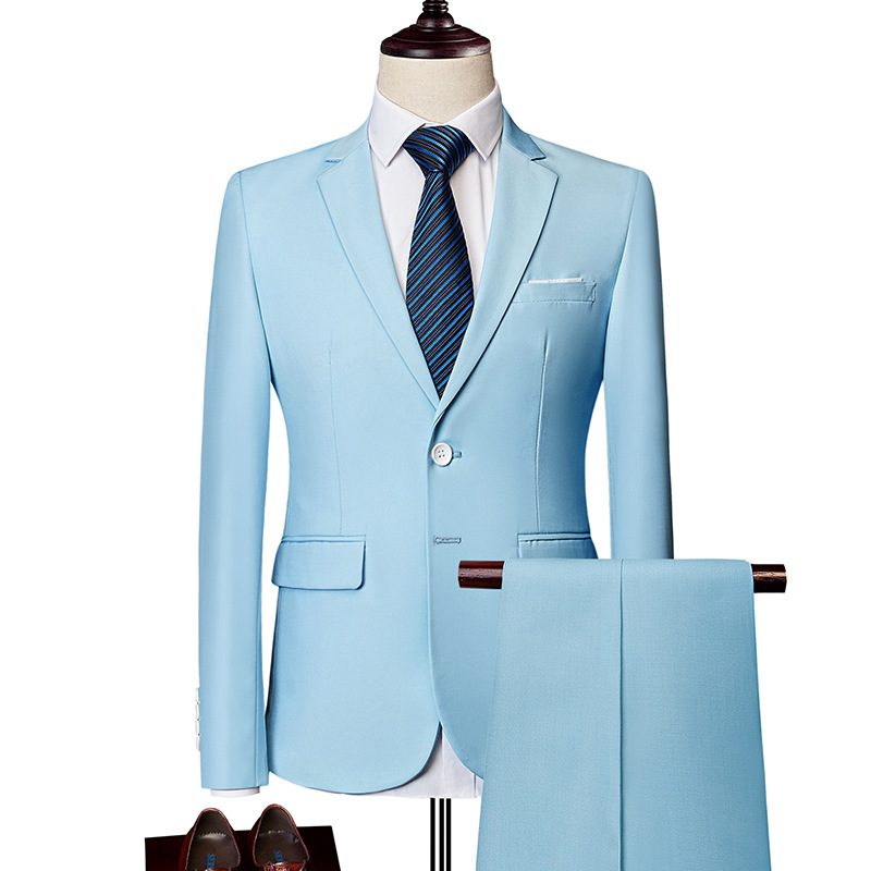 ✨👔50% DE RÉDUCTION + LIVRAISON GRATUITE🔥Ensemble Costume 2 Pièces Coupe Moderne pour Homme