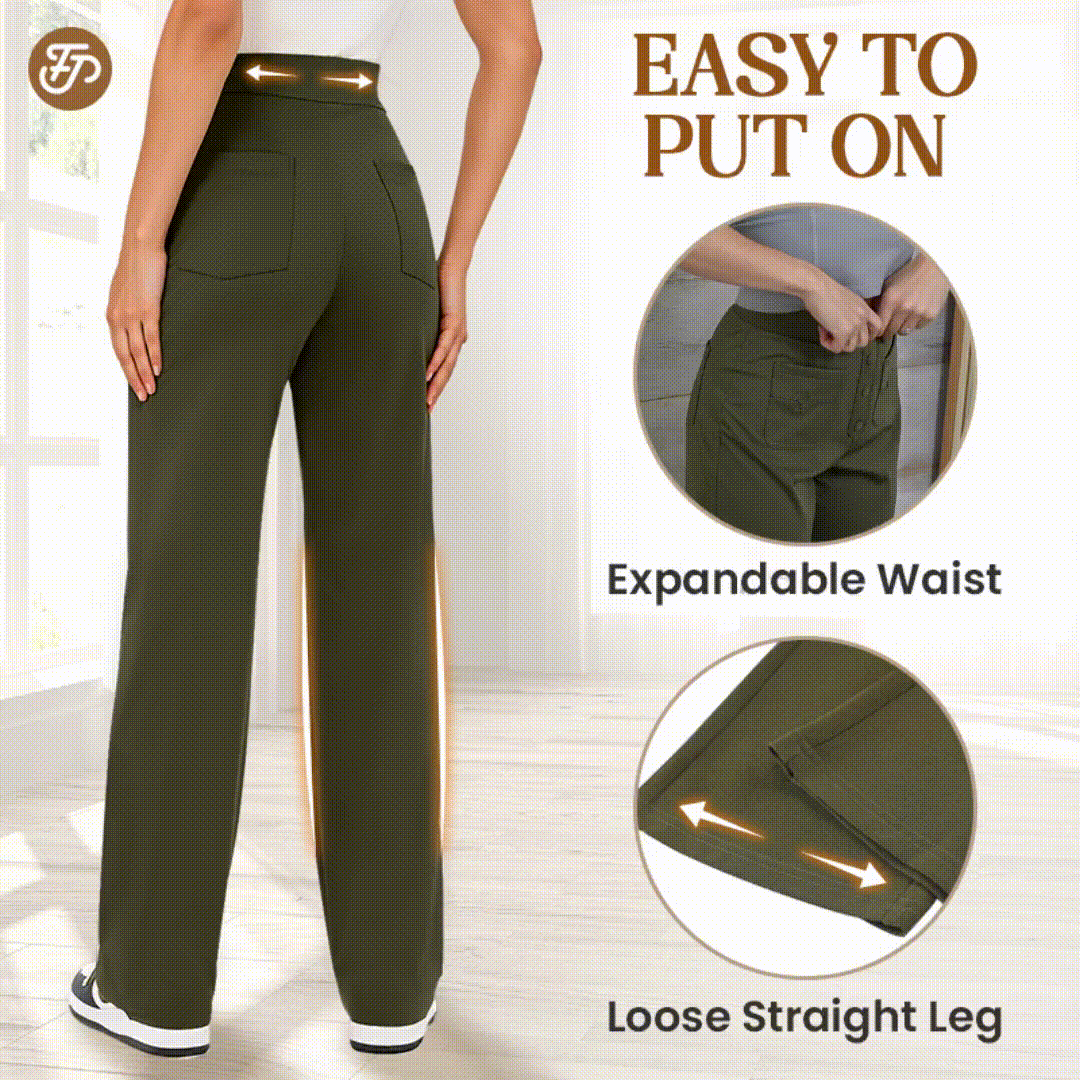 💖DERNIER JOUR DE SOLDE : 50 % DE RÉDUCTION 💐 Pantalon de ville extensible à taille haute pour femme, nouveau modèle 2026