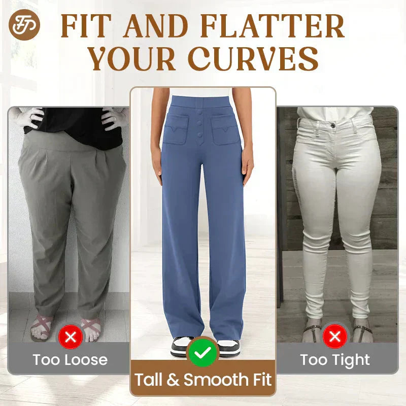 💖DERNIER JOUR DE SOLDE : 50 % DE RÉDUCTION 💐 Pantalon de ville extensible à taille haute pour femme, nouveau modèle 2026