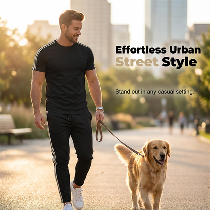 Ensemble t-shirt et pantalon décontracté pour homme