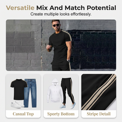 Ensemble t-shirt et pantalon décontracté pour homme