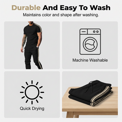 Ensemble t-shirt et pantalon décontracté pour homme