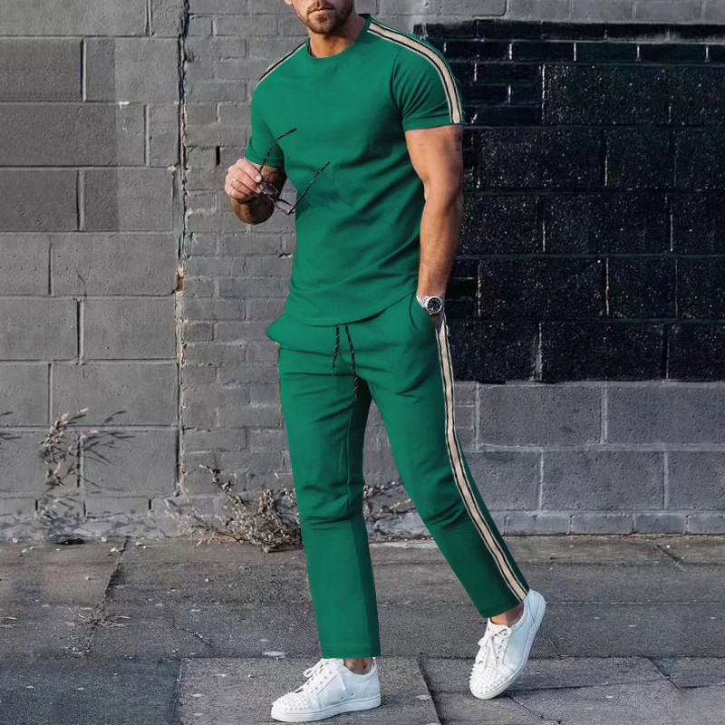 Ensemble t-shirt et pantalon décontracté pour homme